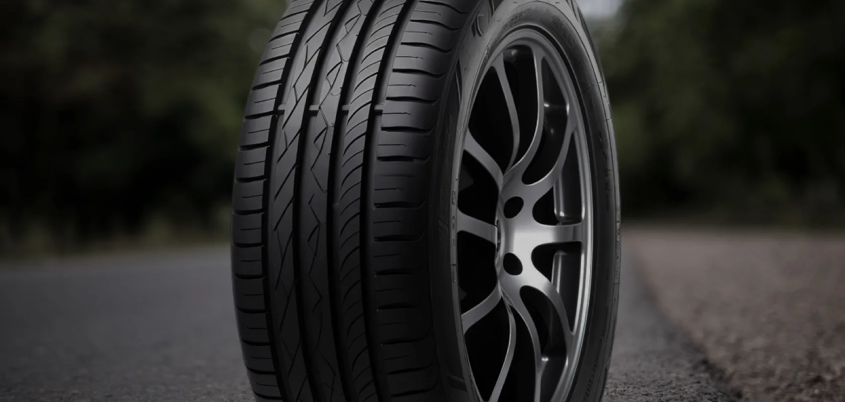 Tire on the road